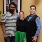 wedding dance selfie with George