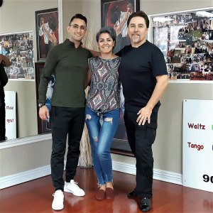 Wedding dance ending selfie