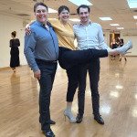 wedding couple at the dance studio