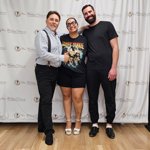 Couple at the least dance lesson for first dance with their wedding dance instructor George Kastulin